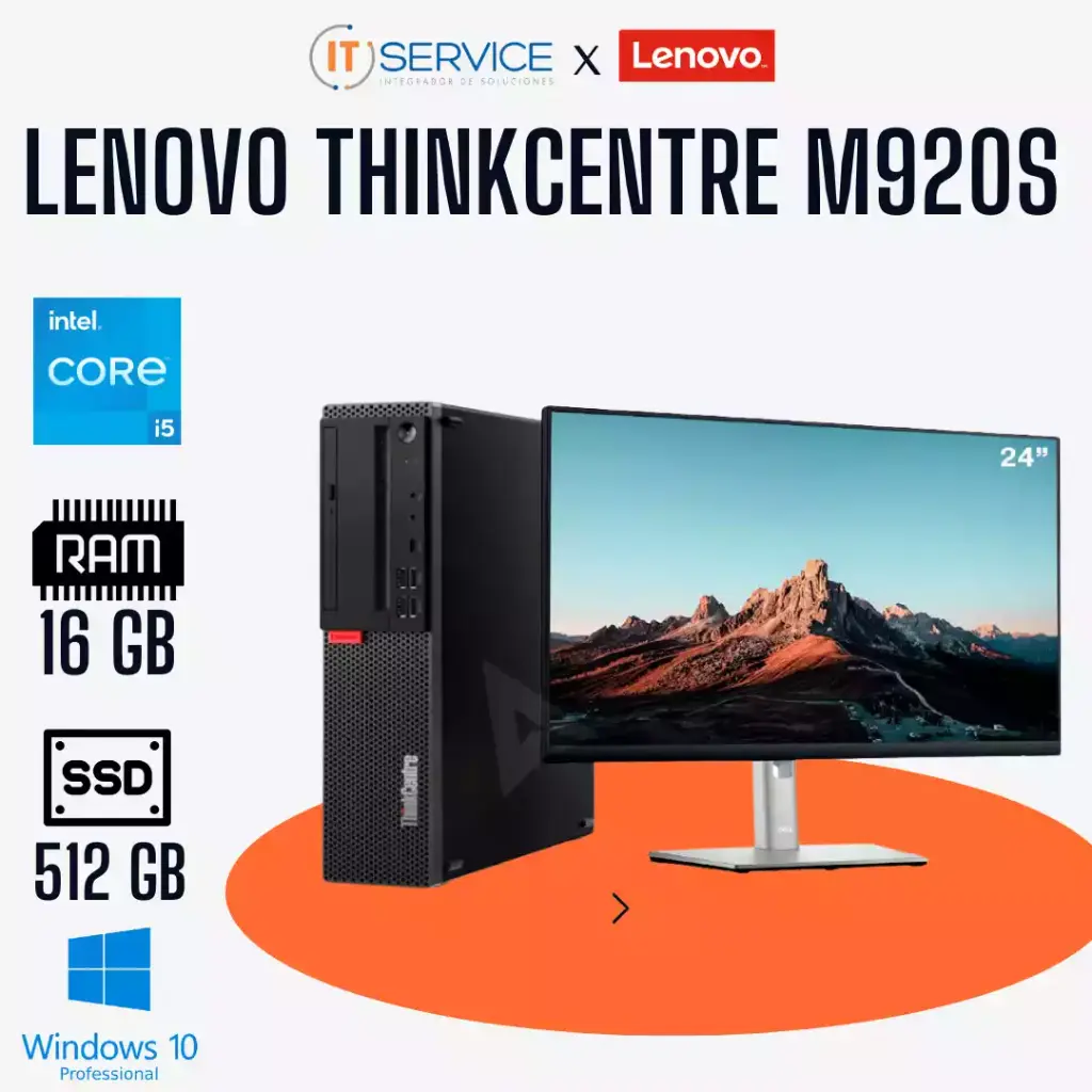 Lenovo Thinkcentre M920S I5-9500 16Gb 512Ssd W10P