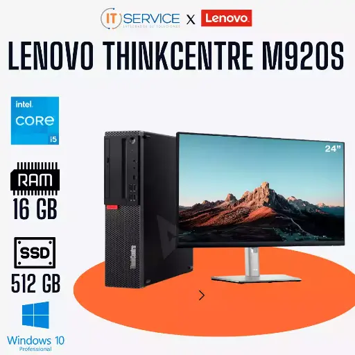 [10U3S01900] Lenovo Thinkcentre M920S I5-9500 16Gb 512Ssd W10P