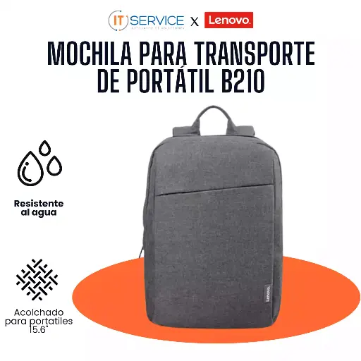 [GX40Q17227] Lenovo Casual Backpack B210 - Mochila Para Transporte De Portátil - 15.6"