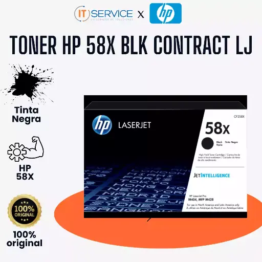 [CF258XC] Toner HP 58X BLK Contract LJ